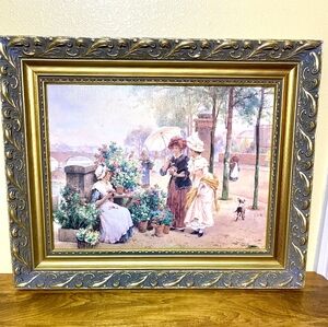 Renoir Gold Ornate Art Prints Collection